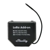 Shelly LoRa Add-on - Comunicación mediante LoRa - Compatibilidad con Shelly Gen3 &amp; Gen4 - Largo alcance hasta 5Km (Usando antena Ext) - Color Negro