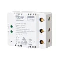Ogemray Smart Relay 25A - WiFi 2.4 GHz / Bluetooth  - Relé Inteligente - Medidor de consumo - 1 salida hasta 25A / 6000W - Compatible con Alexa y Google