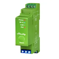 Shelly Pro Dimmer 1PM - WiFi 2.4 GHz IEEE802.11 b/g/n / Bluetooth - Atenuador inteligente carril DIN - Soporta 110-240 V - Medidor de potencia - Compatible con Alexa y Google