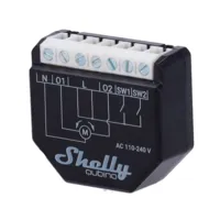 Relé Shelly Wave Shutter - Z-Wave / Requiere HUB Z-Wave - Qubino -  Interruptor inteligente para persianas - Soporta 110-240 V - Medidor de consumo - Compatible con Alexa y Google