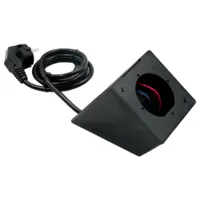 Shelly Wall Display Stand Black - Soporte de sobre mesa  - Compatibilidad con Shelly Wall Display / - EU Socket / USB Charger - Color Blanco