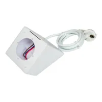 Shelly Wall Display Stand White - Soporte de sobre mesa  - Compatibilidad con Shelly Wall Display / - EU Socket / USB Charger - Color Blanco