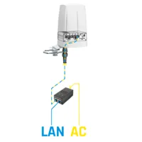 Teltonika Antena de exterior Industrial  - 5G Combo LTE/Wi-Fi/GNSS - Montaje en poste/mástil - Conectores SMA - Certificado para exterior IP67 - Antena+Carcasa para montaje