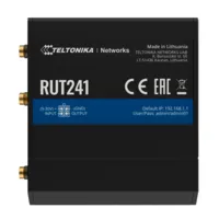 Teltonika Router 4G Industrial - 2 puertos Ethernet RJ45 Fast Ethernet - 4G (LTE) Cat 4 hasta 150Mbps - 1x Entrada/Salida Digital - Wi-Fi 802.11b/g/n 2.4GHz - Carcasa Aluminio