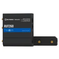 Teltonika Router 4G Industrial - 2 puertos Ethernet RJ45 Fast Ethernet - 4G (LTE) Cat 6 hasta 300Mbps - 1x Entrada/Salida Digital - Wi-Fi 802.11b/g/n 2.4GHz - Carcasa Aluminio