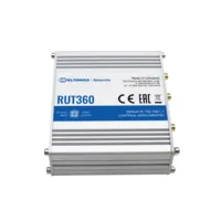 Teltonika Router 4G Industrial - 2 puertos Ethernet RJ45 Fast Ethernet - 4G (LTE) Cat 6 hasta 300Mbps - 2x Entradas + 2x Salidas Digitales - Wi-Fi 802.11b/g/n 2.4GHz - Carcasa Aluminio