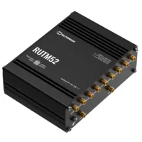 Teltonika Router Industrial 5G - Doble modem 5G Sub-6Ghz SA/NSA - 5 puertos 10/100/1000Mbps - Hasta  2.1/3.3Gbps Descarga  900/600Mbps Subida  - WiFi 802.11 b/g/n/ac - Carcasa Aluminio