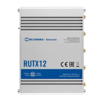 Teltonika Router 4G Industrial - Doble Módem 4G Cat 6 Dual SIM  - Wi-Fi 5 - Bluetooth LE 4.0 - Posicionamiento GNSS - 5 puertos Ethernet RJ45 Gigabit