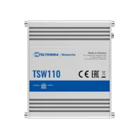 Teltonika Switch No gestionable Industrial - 5 puertos Ethernet RJ45 Gigabit - Rugerizado Carcasa Aluminio - Plug and Play - Alimentación DC 9 a 30V - Led de Estado