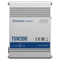 Teltonika Switch PoE No gestionable Industrial - 8 puertos Ethernet RJ45 Gigabit +2 SFP Gigabit - 8 Puertos Ethernet PoE+ 802.3af/at - Hasta 30W por Puerto PoE - Hasta 240W de Potencia PoE - Rugerizado Carcasa Aluminio