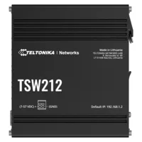 Teltonika Switch Gestionable Industrial - 8 puertos Ethernet RJ45 Gigabit +2 SFP Gigabit - VLAN/Loop Prevention/STP/RSTP/Port Mirroring - Rugerizado Carcasa Aluminio - Montaje en carril DIN