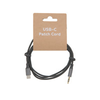 Cable de Audio USB-C a 3.5mm - Cubierta de Nylon Gris y Sonido Hi-Fi