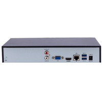 NVR Uniview Gama Easy - 16 CH vídeo | 12MP | 80 Mbps - Detección facial | Detección vehículo - SIP | UMD | AcuSearch - Conteo de personas | Monitoreo tráfico - Admite 1 disco duro hasta 10 TB