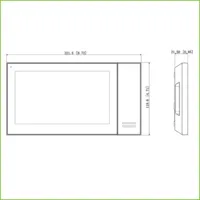 Monitor Interior 7" de Superficie para Videoportero IP PoE SD 6E 1S Alarma Negro