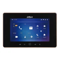 Monitor Interior 7" de Superficie para Videoportero IP WiFi PoE SD 6E 1S Alarma Negro