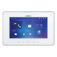 Monitor Interior 7" de Superficie para Videoportero IP WiFi PoE SD 6E 1S Alarma Blanco