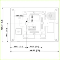 Monitor Android Interior 7" de Superficie para Videoportero IP WiFi Pantalla Táctil PoE SD 8E/1S Alarma Blanco