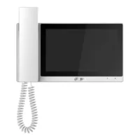 Monitor Interior 7" de Superficie para Videoportero IP Pantalla Táctil PoE SD 6E 1S Alarma Blanco