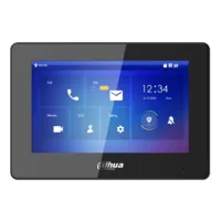 Monitor Interior 7" de Superficie para Videoportero IP Pantalla Táctil PoE SD 6E 1S Alarma Negro