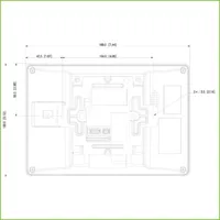 Monitor Interior 7" de Superficie para Videoportero IP de 2-hilos Pantalla Táctil PoE SD 6E 1S Alarma Blanco
