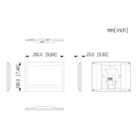 Monitor Interior 10" de Superficie para Videoportero IP de 2-hilos Pantalla Táctil SD 6E 1S WiFi