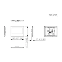 Monitor Interior 7" de Superficie para Videoportero IP WiFi PoE SD 6E 1S Alarma Negro