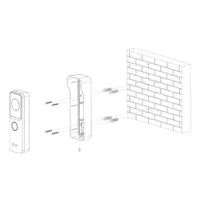 Estación Exterior de Videoportero IP WiFi con Cámara 2MP PoE Mifare 110°