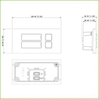 Estación Exterior Modular para Videoportero IP con 2 Botones para Series VTO4202F-X