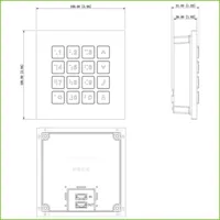 Estación Exterior Modular para Videoportero IP con Teclado para Series VTO4202F-X