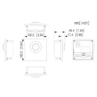 Estación Exterior Modular para Videoportero IP con Cámara y 1 Botón para Series VTO4202F-X