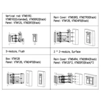 Estación Exterior Modular para Videoportero IP con Cámara y 1 Botón para Series VTO4202F-X