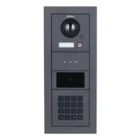 Exterior Modular para Videoportero IP con Cámara y 1 botón para Series VTO4202F-X. Color negro