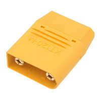Conector XT120 de 2+4 pines macho [60A], pines extra para señal