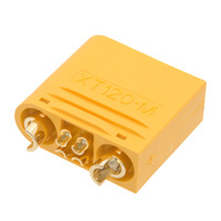 Conector XT120 de 2+4 pines macho [60A], pines extra para señal