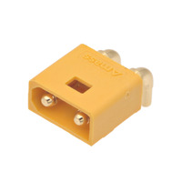 Conector XT30APW-M macho para PCB [15A/30A], acodado 90 grados
