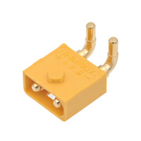 Conector XT30APW-M macho para PCB [15A/30A], acodado 90 grados