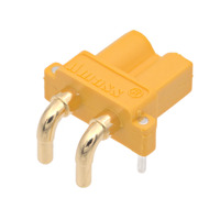 Conector XT30PW hembra para PCB, acodado 90 grados con pines de 3.0 mm [15A/30A]