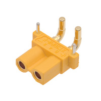 Conector XT30PW hembra para PCB, acodado 90 grados con pines de 3.0 mm [15A/30A]