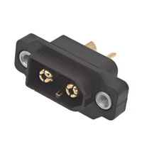 Conector XT60IE macho para panel con 3 pines (2+1), pin extra para datos [35A/60A]