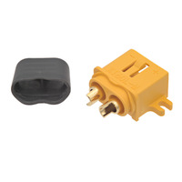 Conector XT60L macho [40A/60A] con mecanismo de bloqueo