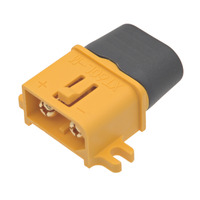 Conector XT60L macho [40A/60A] con mecanismo de bloqueo