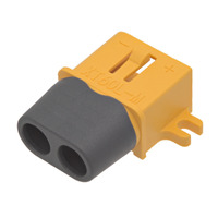 Conector XT60L macho [40A/60A] con mecanismo de bloqueo
