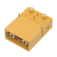 Conector XT90 de 2+2 pines macho para panel con pines de 3.0 mm [45A/90A], pines extra para datos