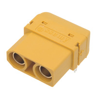 Conector XT90PW hembra para panel con pines de 3.0 mm [45A/90A]